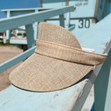 The "Sand & Salt" Raffia Visor